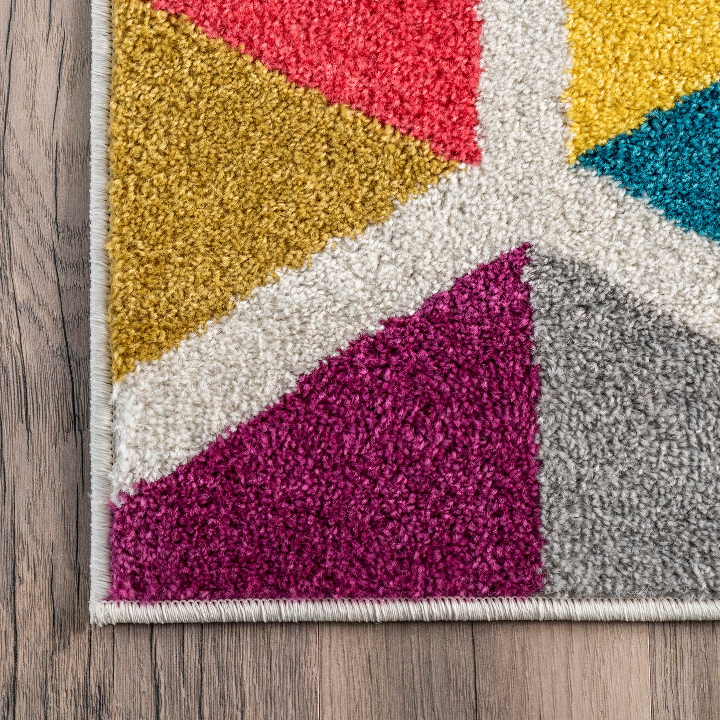 nuLOOM Maris Geometric 4x6 Area Rug for Living Room Bedroom Dining Room Nursery Kitchen, Multicolor/Ivory