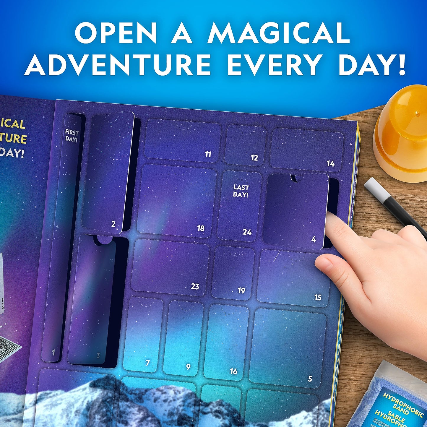 NATIONAL GEOGRAPHIC 2026 Magic Advent Calendar – 24 Days of Magic Tricks & Science Experiments, Holiday Countdown Calendar for Kids