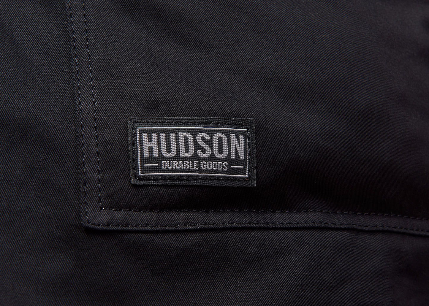 Hudson Durable Goods Professional Grade Chef Apron for Kitchen, BBQ, and Grill - 100% Cotton, Adjustable Crossback Apron for Men and Women with Large Pockets for Tools - Black