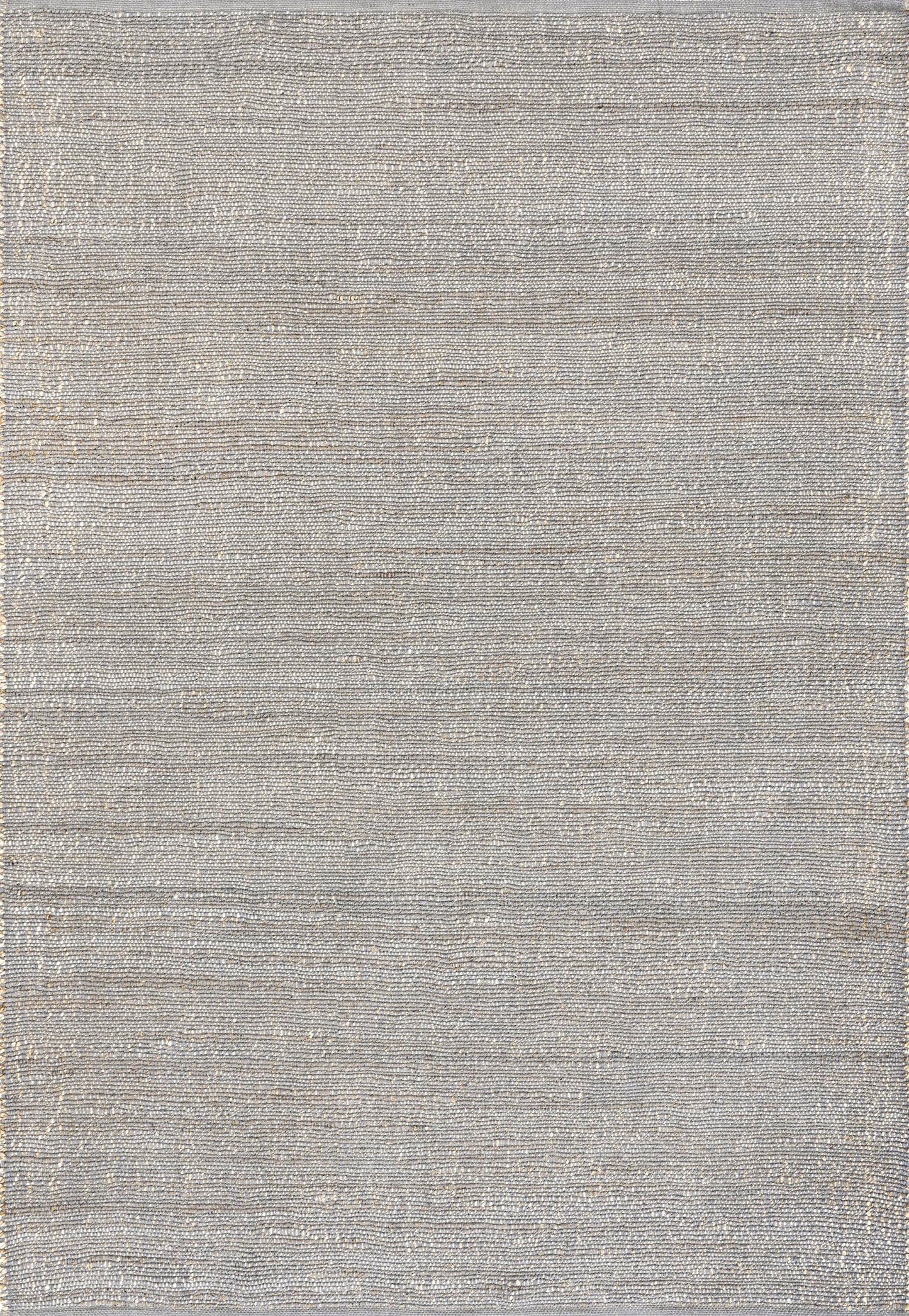 Nuloom Elfriede Handmade, Grey/Ivory, 2'6" x 6', Jute & Cotton, Textured and Earthy, High Traffic, Stain Resistant, Easy Clean, Durable Area Rug for Bedroom, Living Room, Dining, Entryway