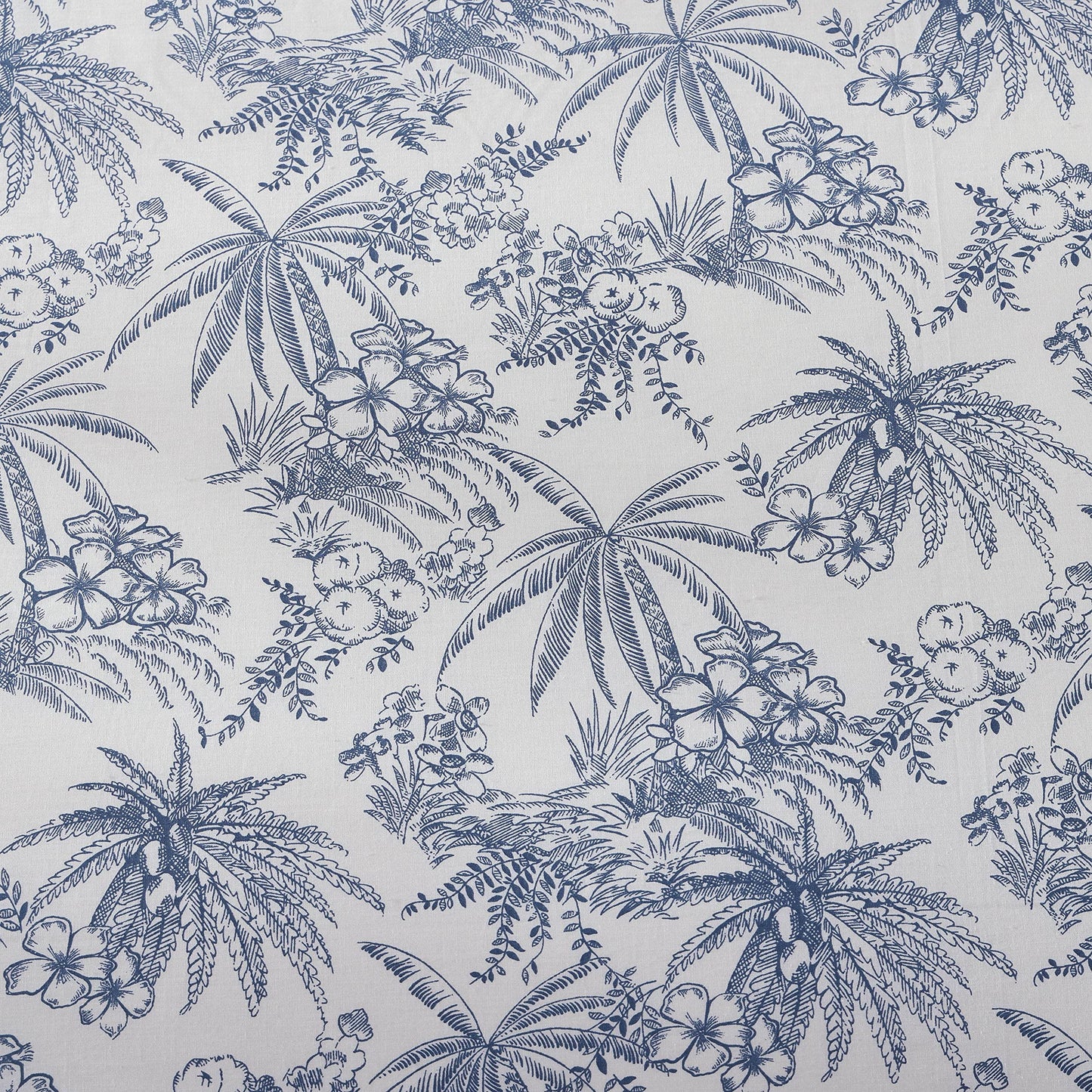 Tommy Bahama- Queen Duvet Cover Set, Reversible Cotton Bedding Set with Matching Shams, Coastal Bedding Set (Pen and Ink Blue, Queen)