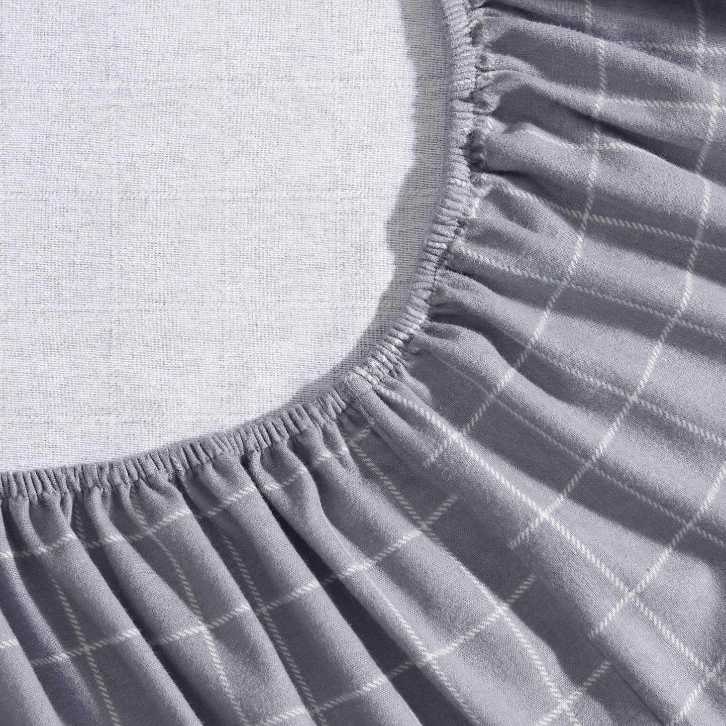 Eddie Bauer - Queen Bed Sheets, Cotton Flannel Bedding Set with Matching Pillowcases, Brushed for Extra Softness, Deep Pocket, Oeko-Tex Certified (Great Plains Plaid Grey)