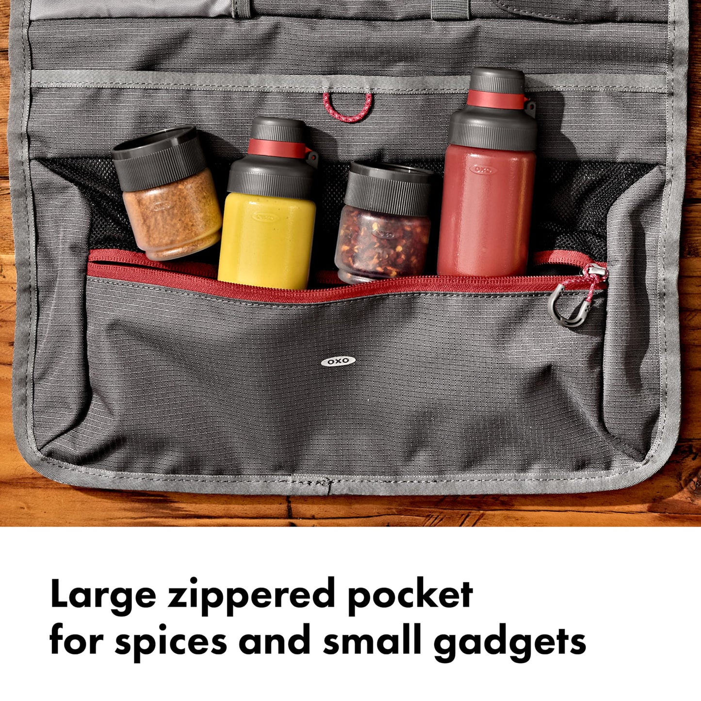 OXO Outdoor Camp Kitchen Tool Roll, Camp Kitchen Organizer, Travel Utensil Organizer, Outdoor Cooking, Travel Chef Roll, Camping Essentials, Camping Gear Storage