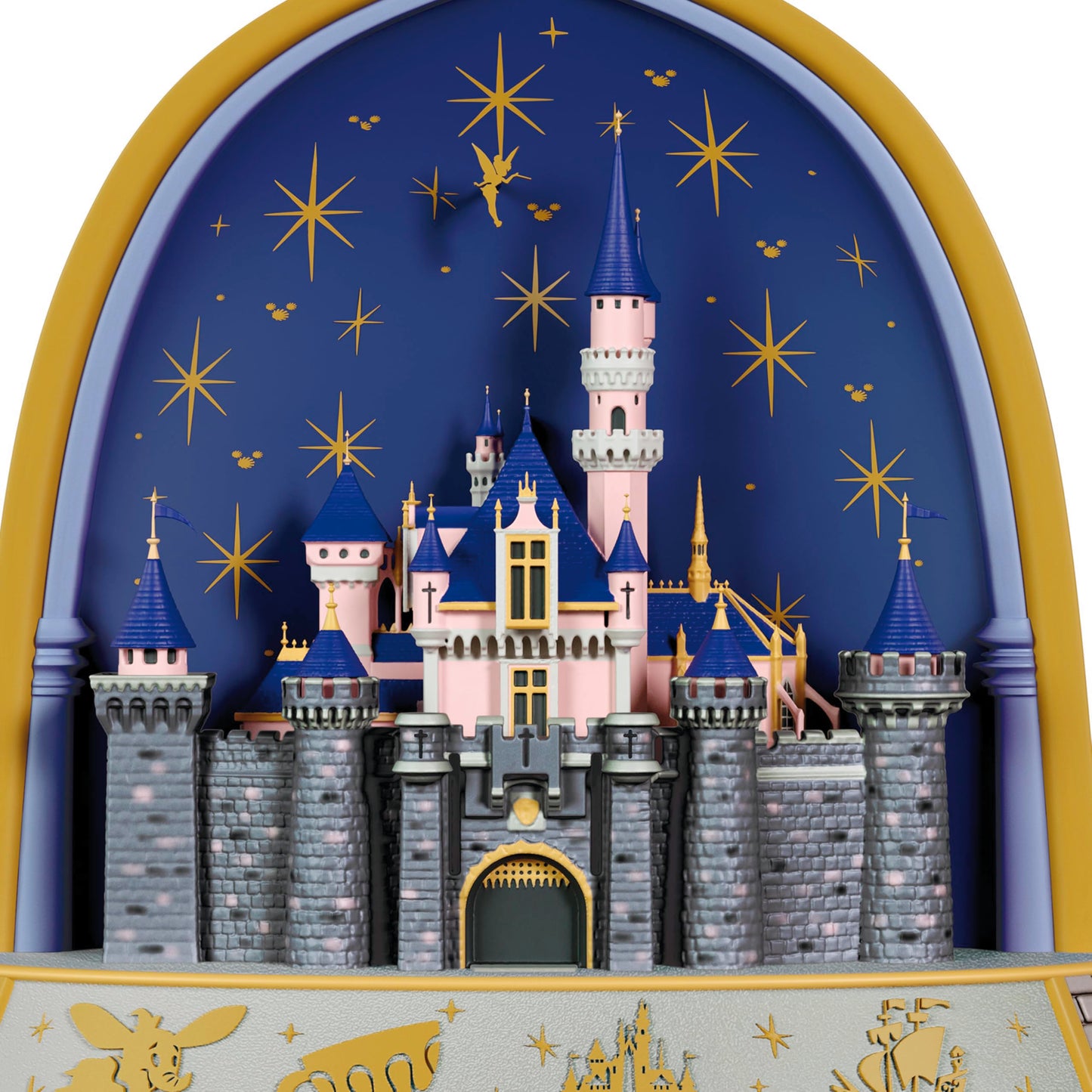 Hallmark Keepsake Disney Christmas Ornament, Disneyland 70th Anniversary A Magical Celebration Musical with Light, Gifts for Disney Fans