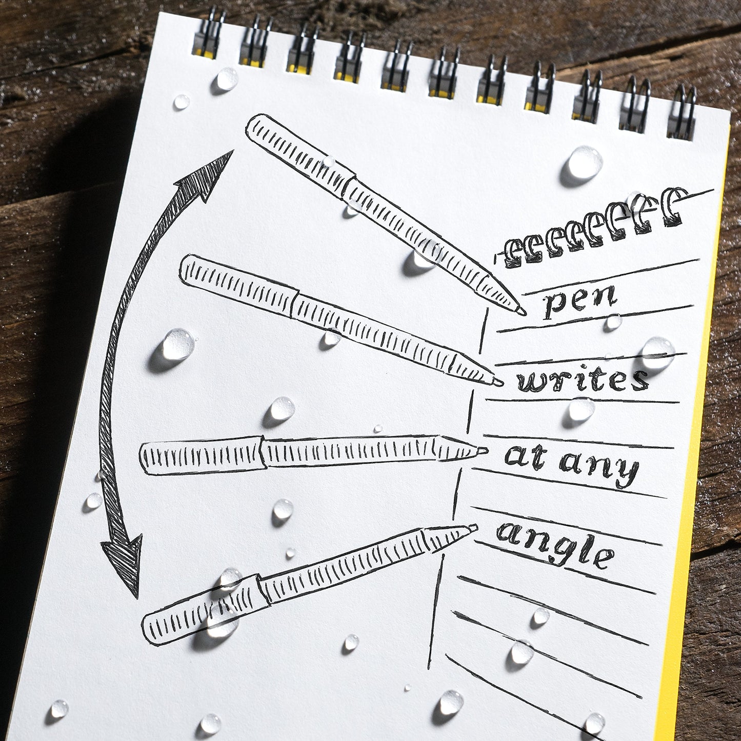 Rite in the Rain Weatherproof Gunmetal Bolt-Action Metal Pen, Black Ink, (No. G16)