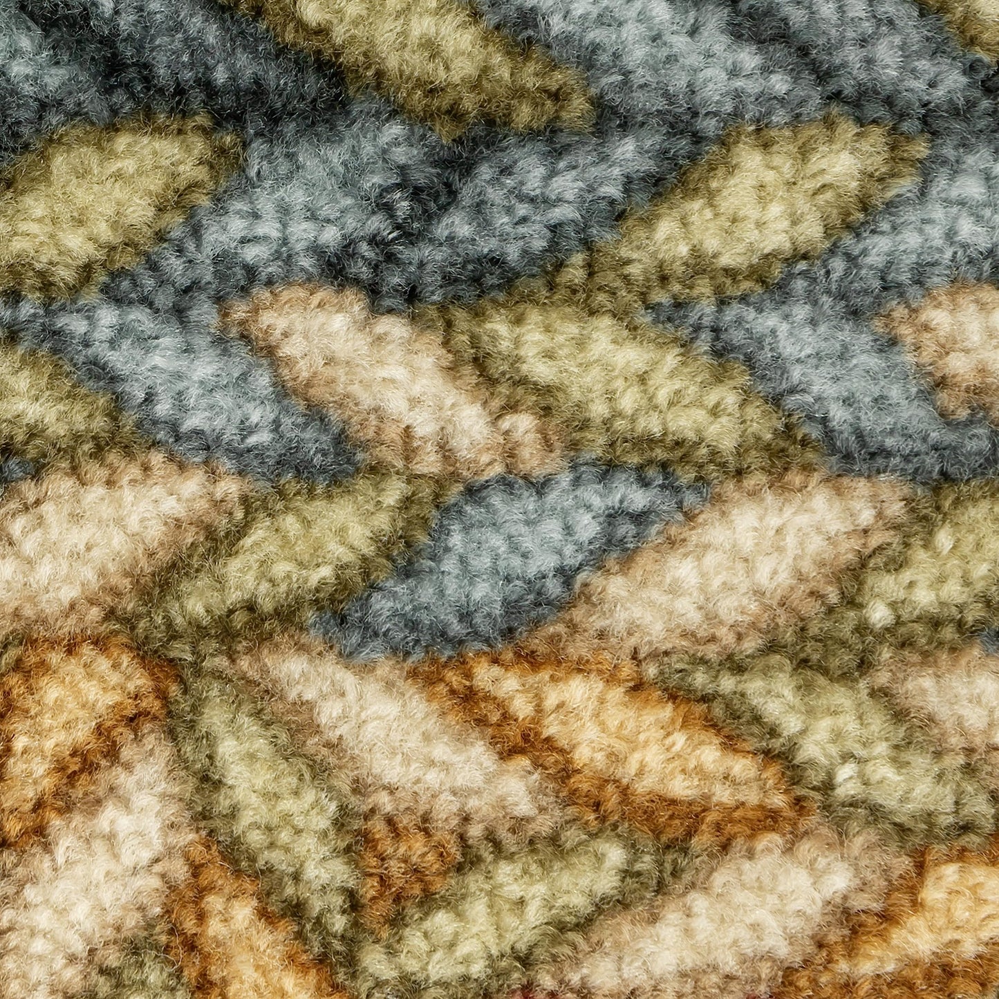 Maples Rugs Marion Bohemian Braided-Style Print Runner Rug – Made in USA – Washable, Non-Slip Indoor Runner for Hallway, Kitchen, and Laundry Room, 2' x 6', Multi-Color