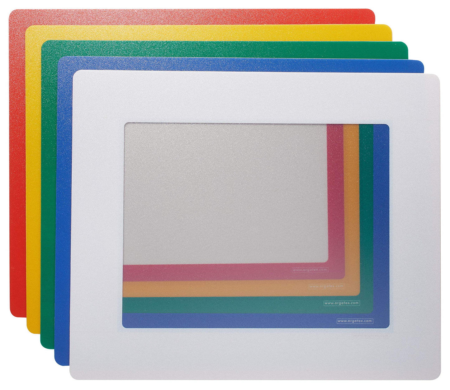 ORGATEX Clearview, Transparent PVC Window with Adhesive Frame, Letter Size; 11” Wide x 8.5” High: 10 Pack (Yellow)