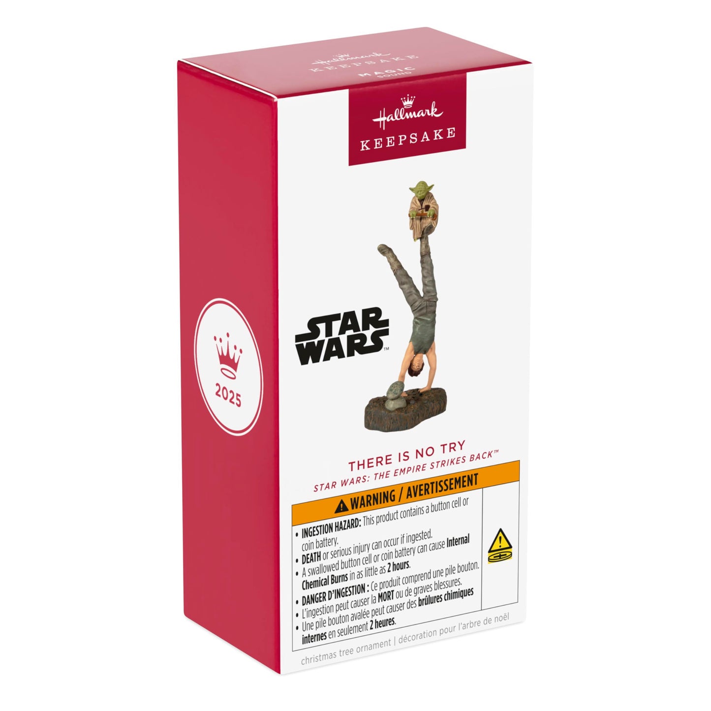 Hallmark Keepsake Christmas Ornament, Star Wars: The Empire Strikes Back There is No Try with Sound, Gifts for Star Wars Fans